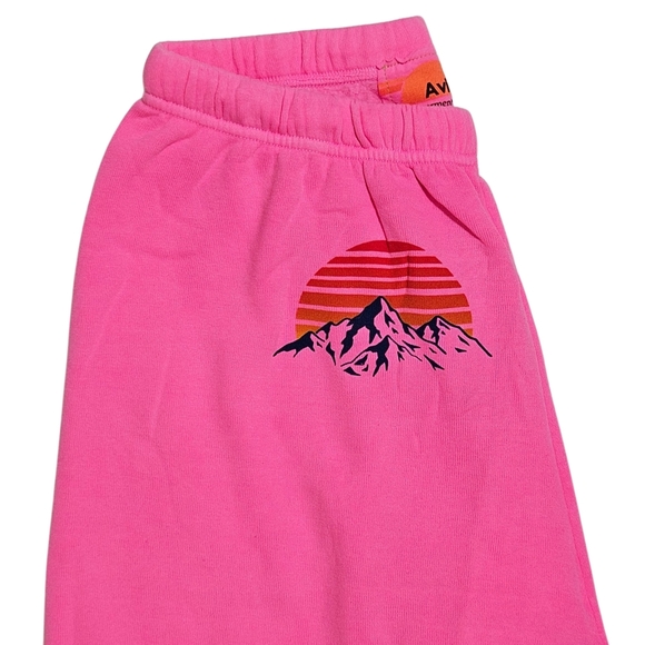 Aviator Nation Sweatpants Jazz Aspen Snowmass 2025 Large Unisex Neon Pink 💕 - Picture 2 of 7